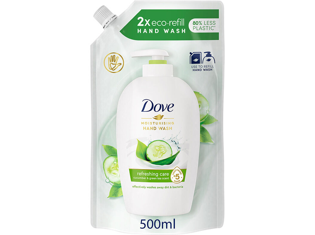 SABONETE DOVE L&Iacute;QUIDO RECARGA FRESH TOUCH 500ML image number 0