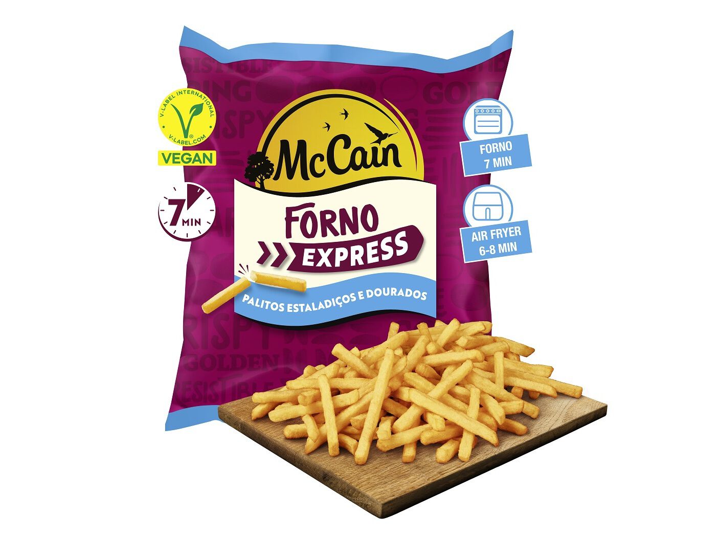 BATATAS MCCAIN PARA FORNO PALITOS EXPRESS 7MIN 500G image number 2