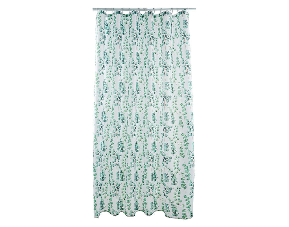 CORTINA DUCHE SEM ARGOLAS ACTUEL EUCALIPTO ESTAMPADA 180X200CM image number 1