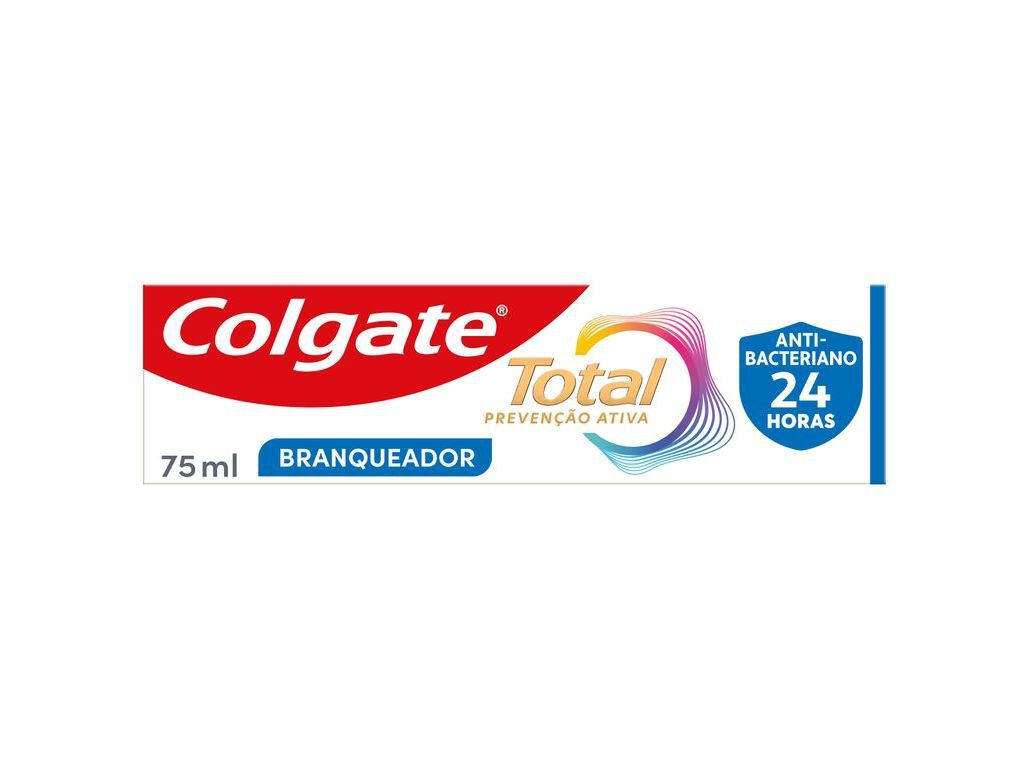 PASTA DE DENTES PROTE&Ccedil;&Atilde;O TOTAL BRANQUEADORA COLGATE 75ML image number 1