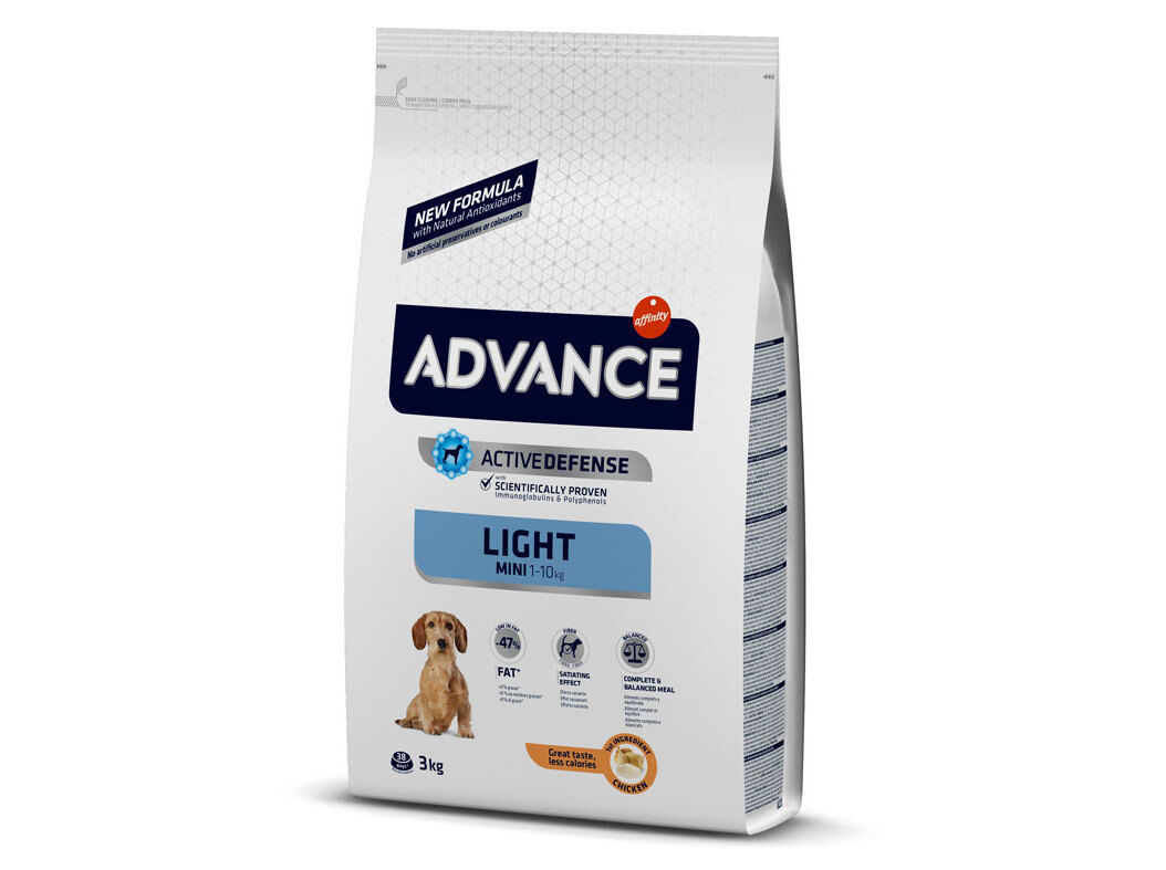 RA&Ccedil;&Atilde;O C&Atilde;O ADVANCE MINI LIGHT FRANGO 3KG image number 0