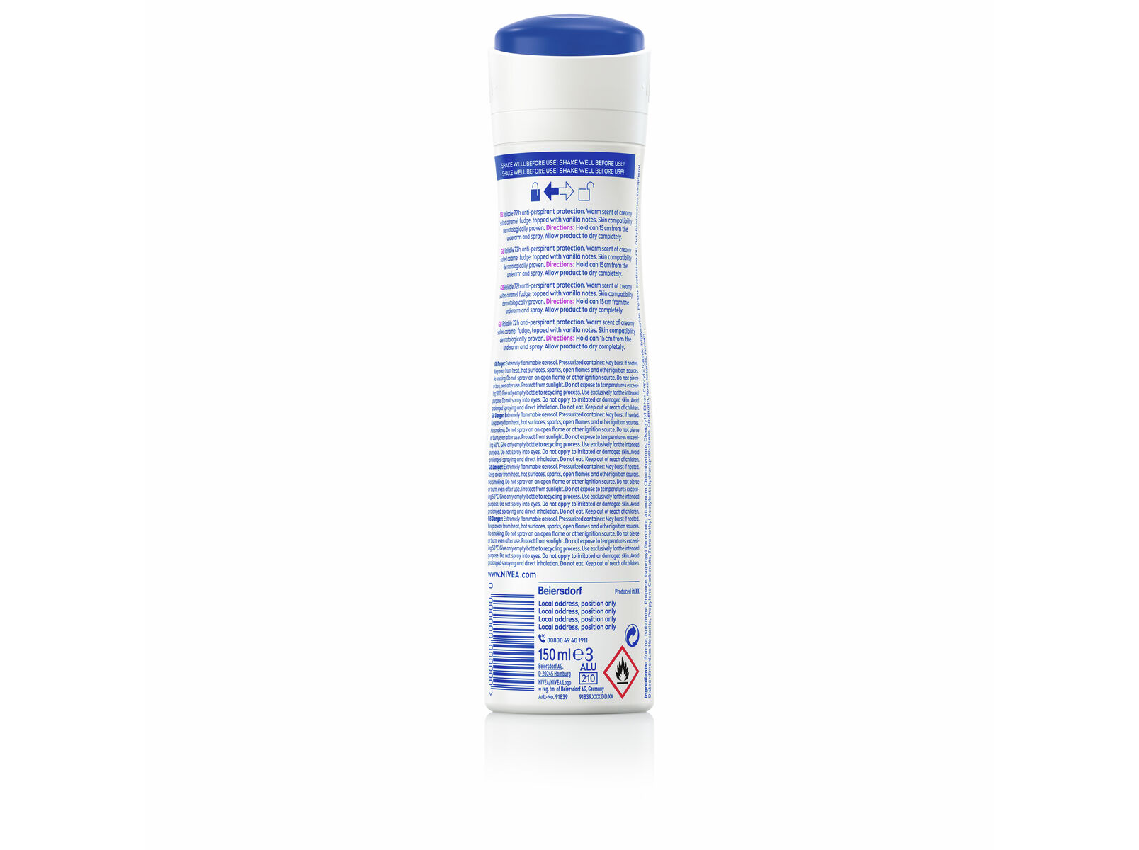 DEO SPRAY NIVEA ED LIMITADA CARAMEL FUDGE 150ML image number 3
