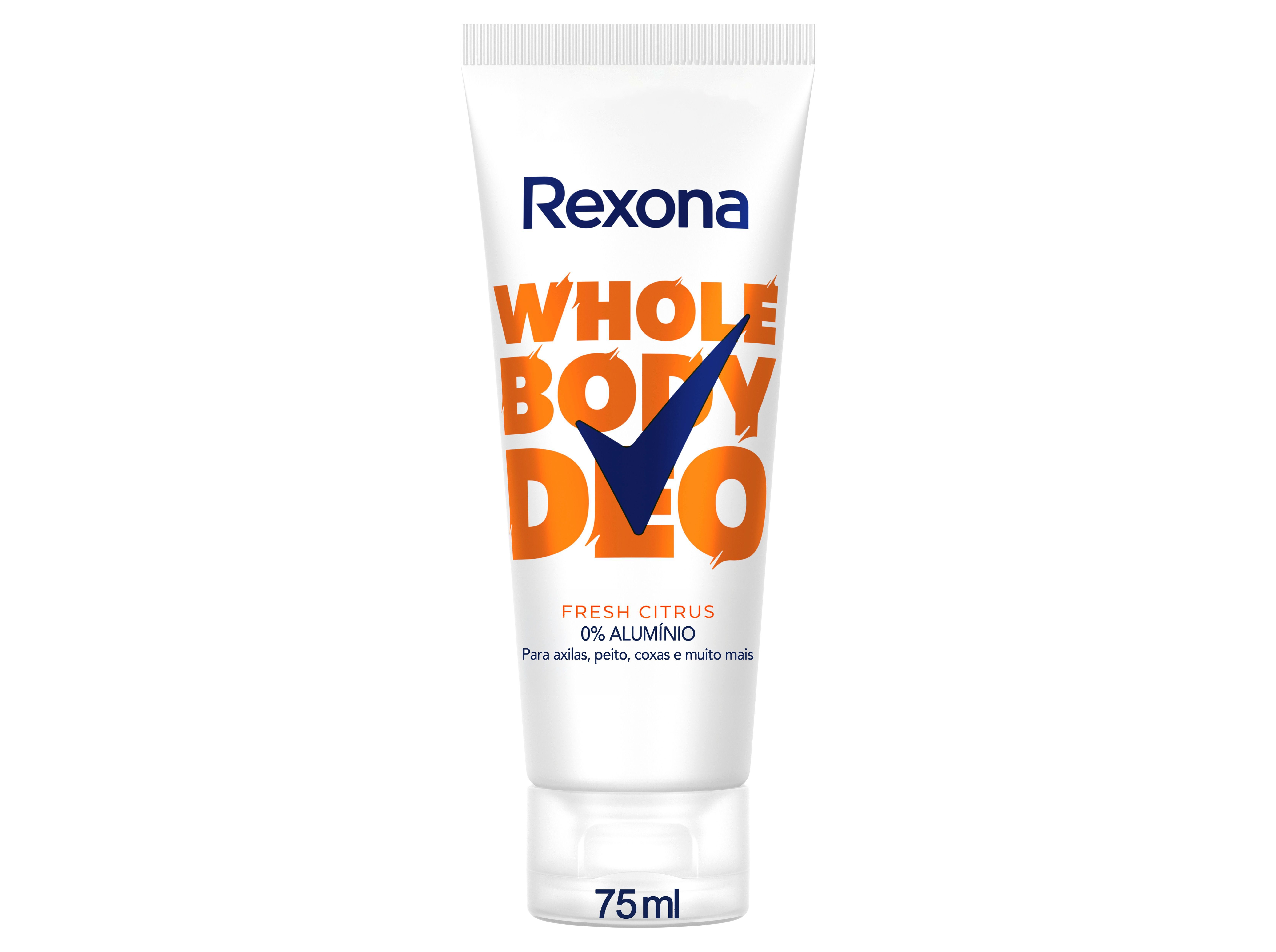 DESODORIZANTE CREME REXONA PARA TODO CORPO FRESH CITRUS 75ML image number 0