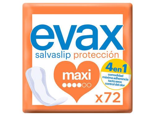 PENSOS DIÁRIOS SALVASLIP MAXI EVAX 72 UN image number 0