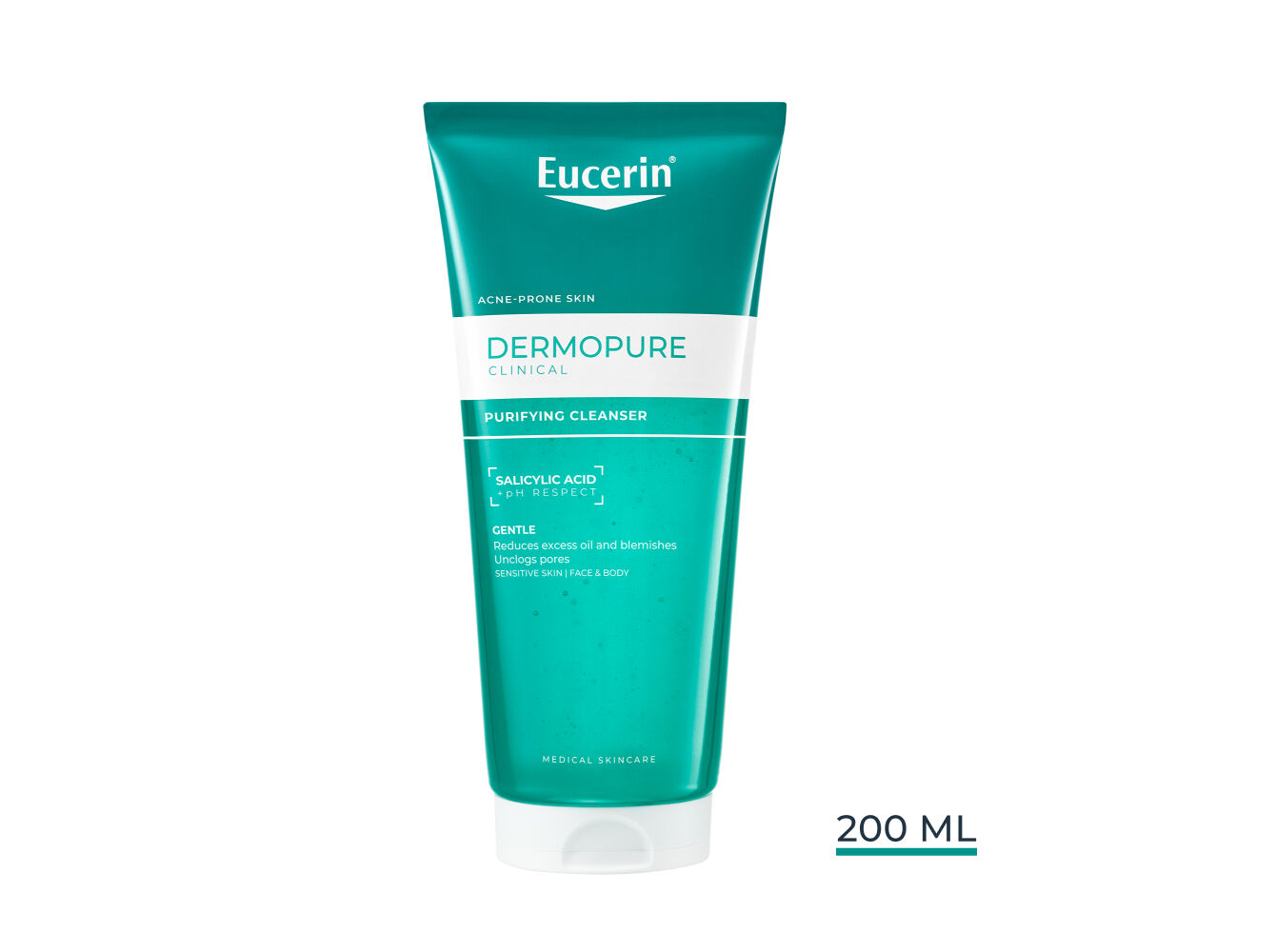 GEL EUCERIN LIMPEZA DERMOPURE 200ML image number 0