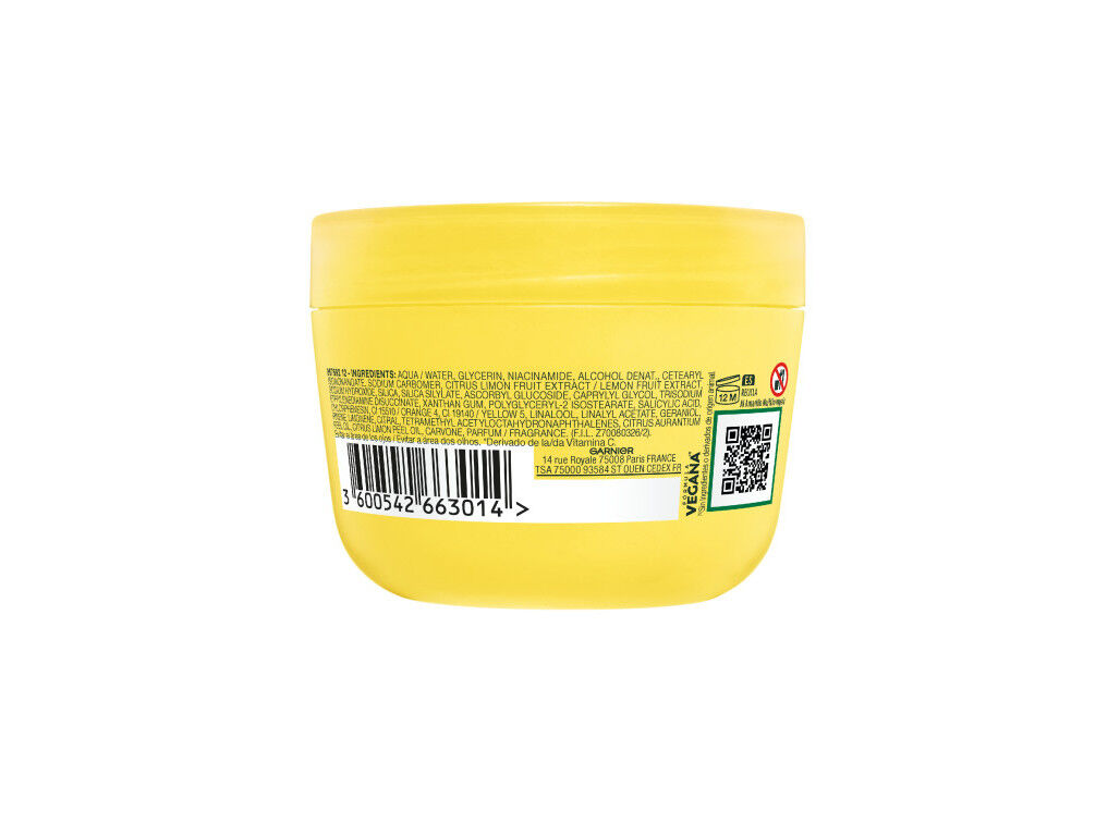 CREME ROSTO GARNIER SORBET VITAMINA C 85ML image number 1