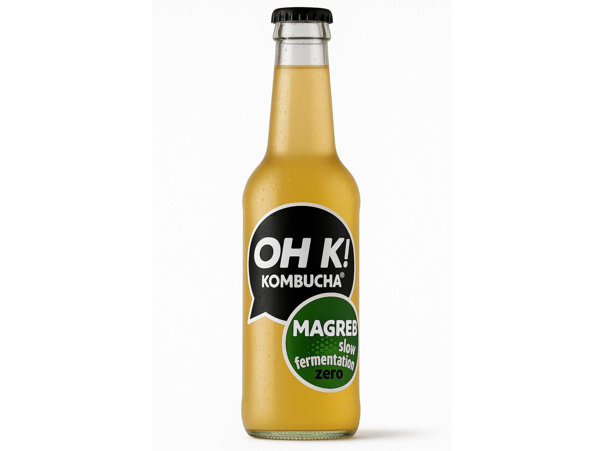 KOMBUCHA BIO OH K! MAGREB (MENTA E ALCA&Ccedil;UZ) 330ML