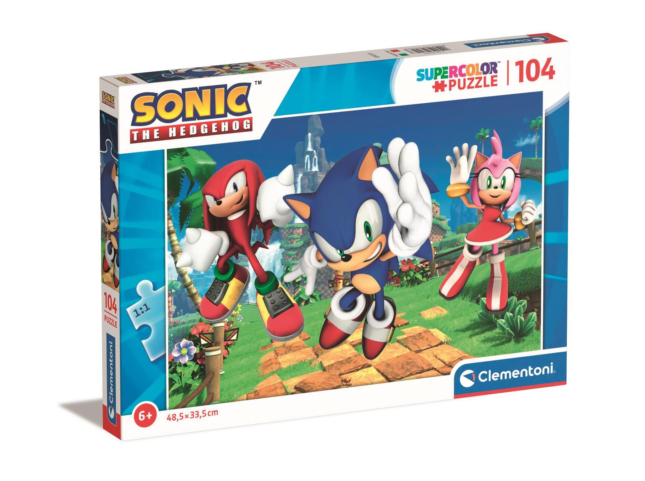 PUZZLE SONIC CLEMENTONI 104 PE&Ccedil;AS