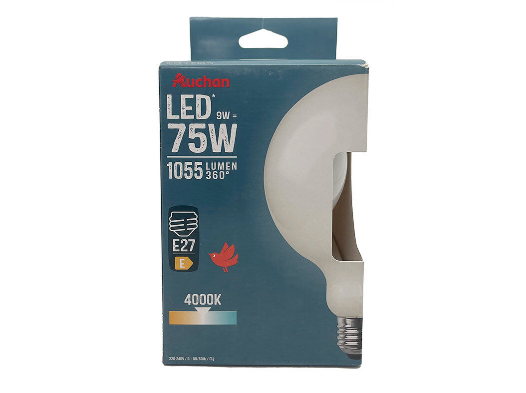 L&Acirc;MPADA LED AUCHAN E27 75W G95 LUZ BRANCA image number 0