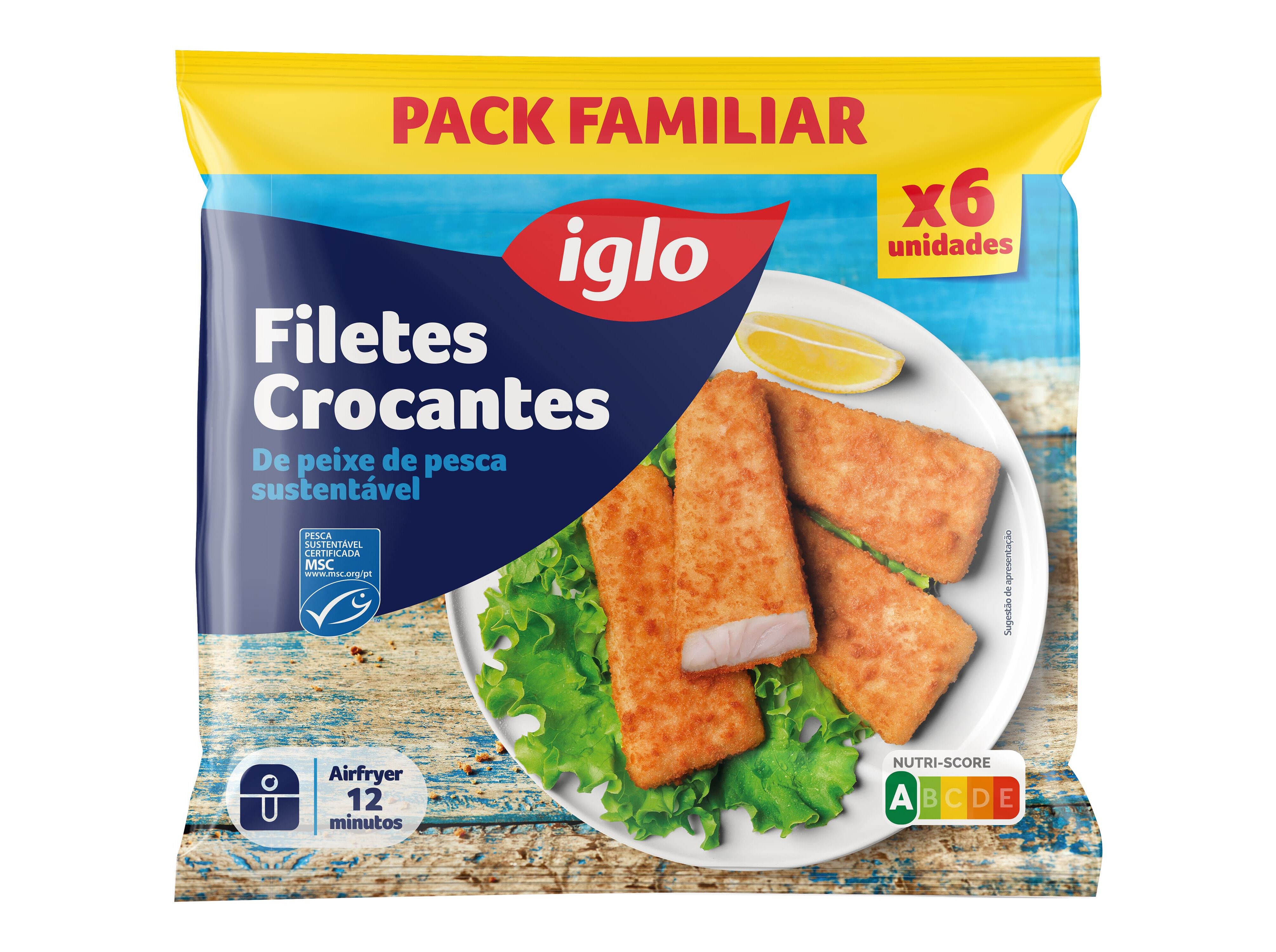 PEIXE PANADO IGLO CROCANTES PACK FAMILIAR 600G image number 1