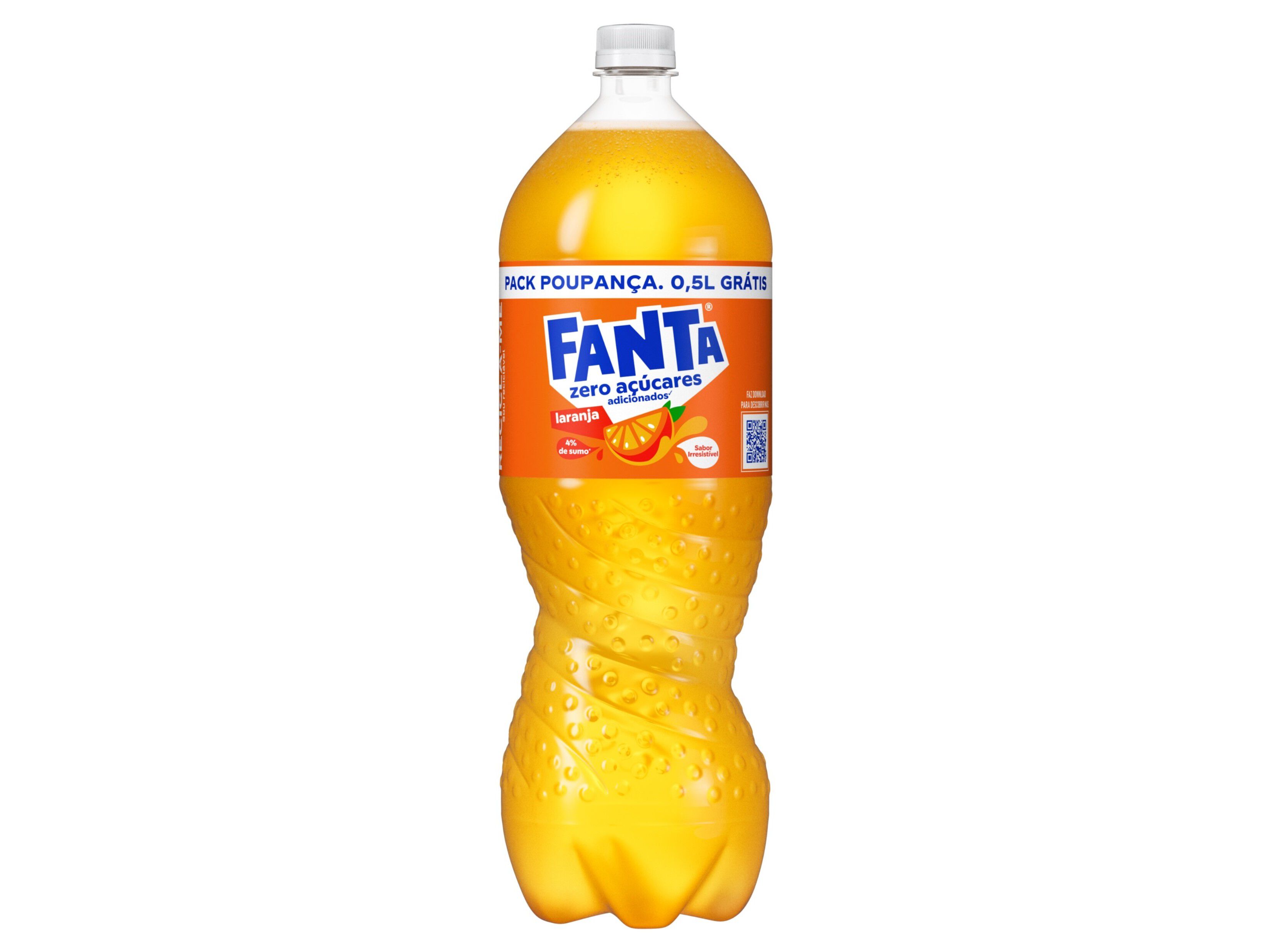 REFRIGERANTE C/ G&Aacute;S FANTA ZERO LARANJA 1.5L+0.5L GR&Aacute;TIS image number 1