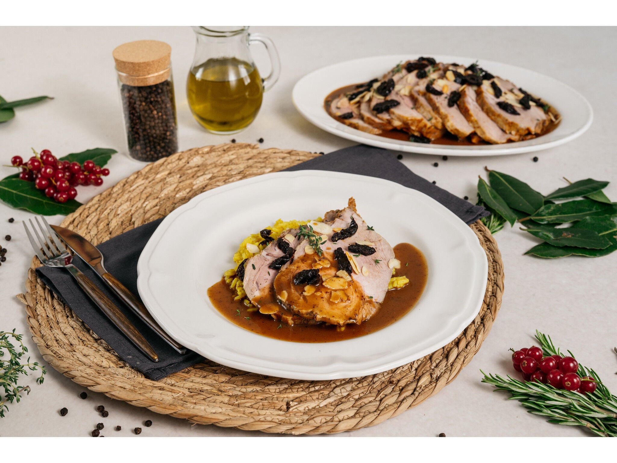 CACHA&Ccedil;O PORCO SABORES AUCHAN AMEIXA E AM&Ecirc;NDOA COM ARROZ &Aacute;RABE 300 G image number 3
