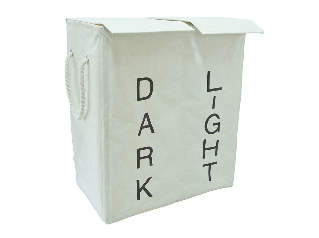 CESTO ROUPA SUJA ACTUEL 3 COMPART. 52X32X60CM image number 0