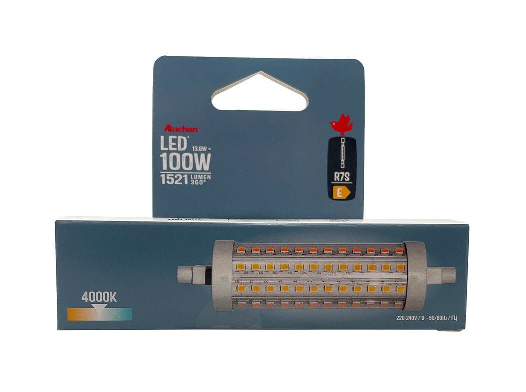 L&Acirc;MPADA LED AUCHAN R7S 100W 118MM LUZ BRANCA image number 0