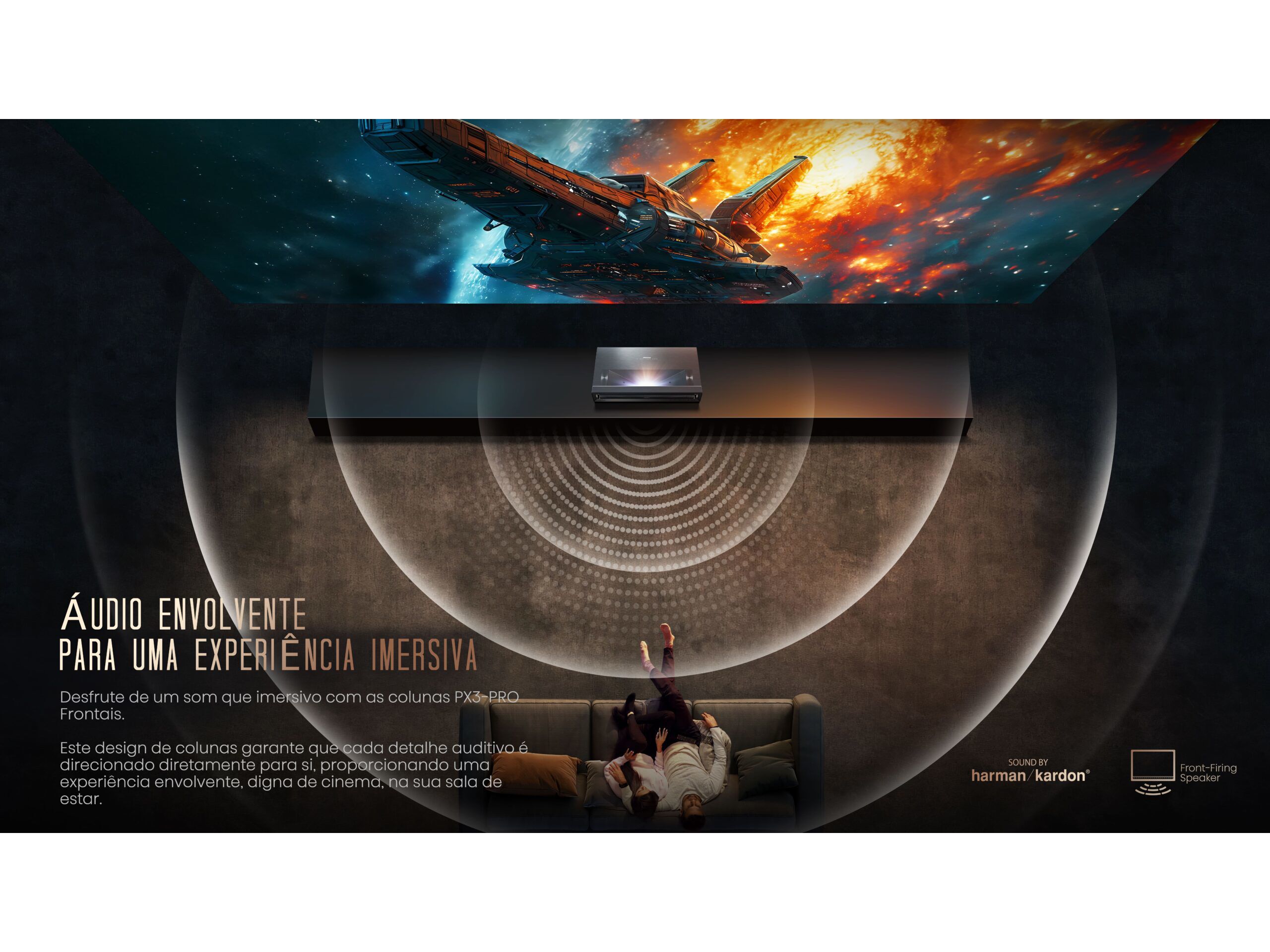 PROJETOR LASER HISENSE PX3-PRO (80" E 150" TRIPLE LASER 4K) image number 14