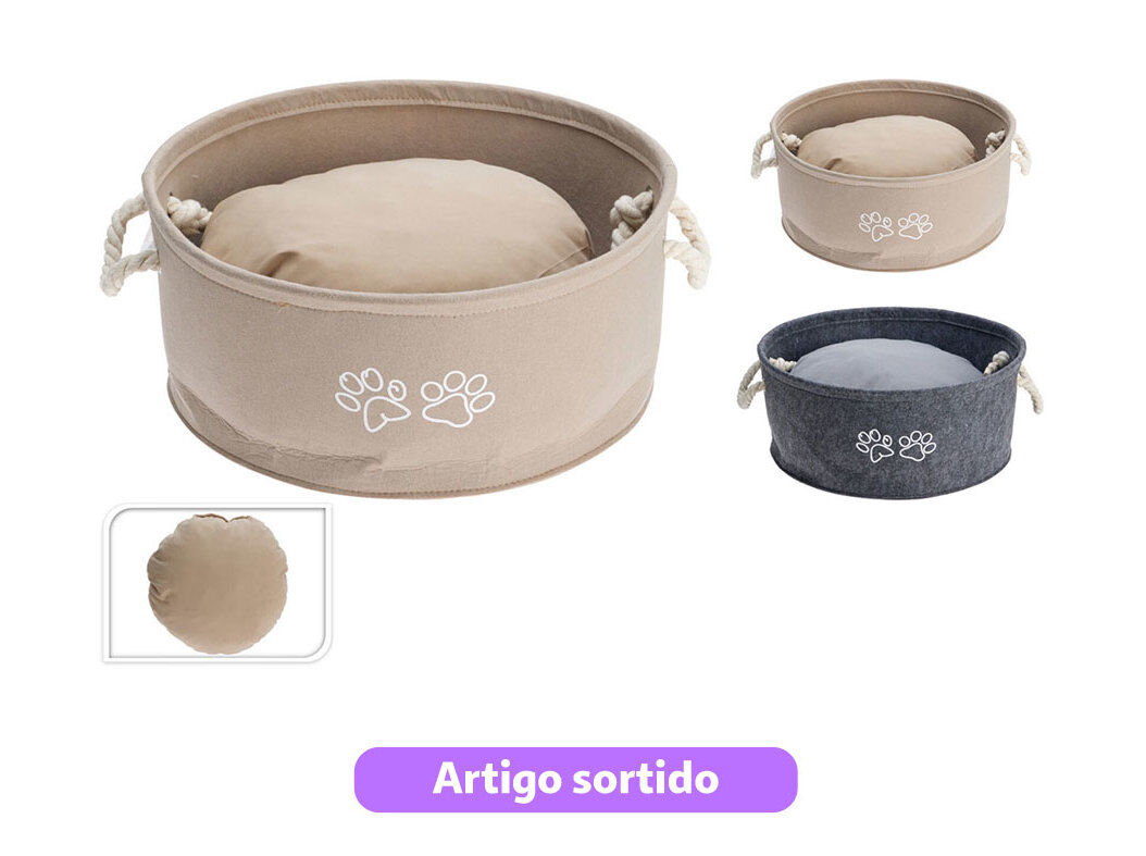 CAMA ANIMAIS DOGS COLLECTION CESTO 40X40X16CM MODELOS SORTIDOS