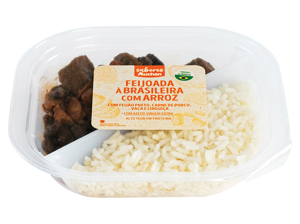 FEIJOADA &Agrave; BRASILEIRA COM ARROZ SABORES AUCHAN 300 G image number 1