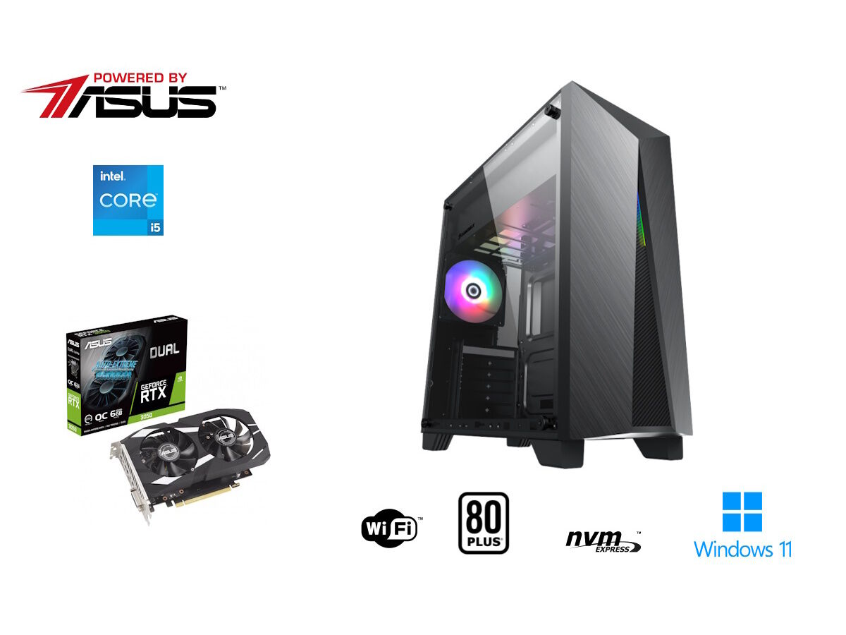 DESKTOP GAMING POWERED BY ASUS RTX 3050 (I5-14400F RAM:16GB 1TB NVIDIA RTX3050) image number 1