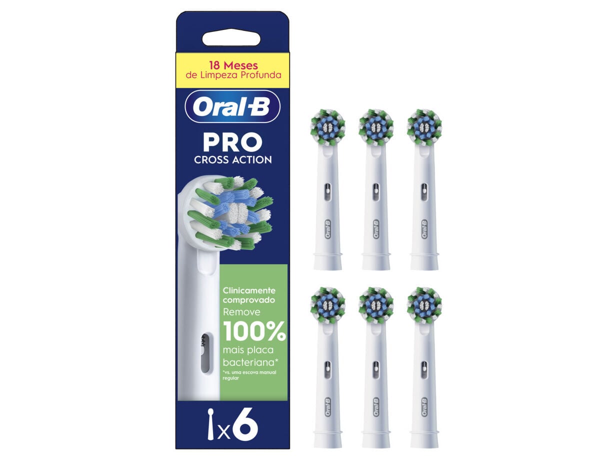 RECARGA ORAL B PRO CROSS ACTION WHITE 6CT image number 0