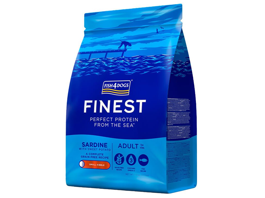 RA&Ccedil;&Atilde;O C&Atilde;O FISH4DOGS RA&Ccedil;AS PEQUENAS SARDINHA 1.5KG image number 1