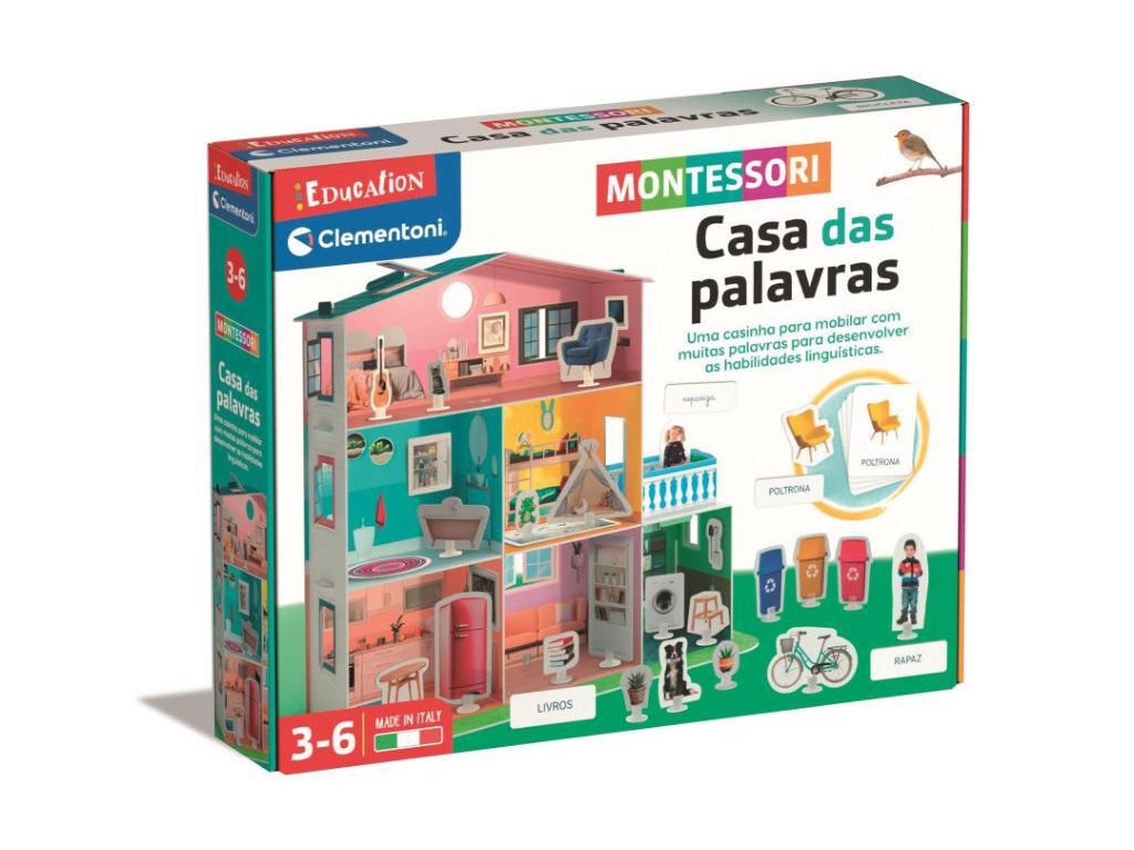 JOGO MONTESSORI CASA DAS PALAVRAS CLEMENTONI