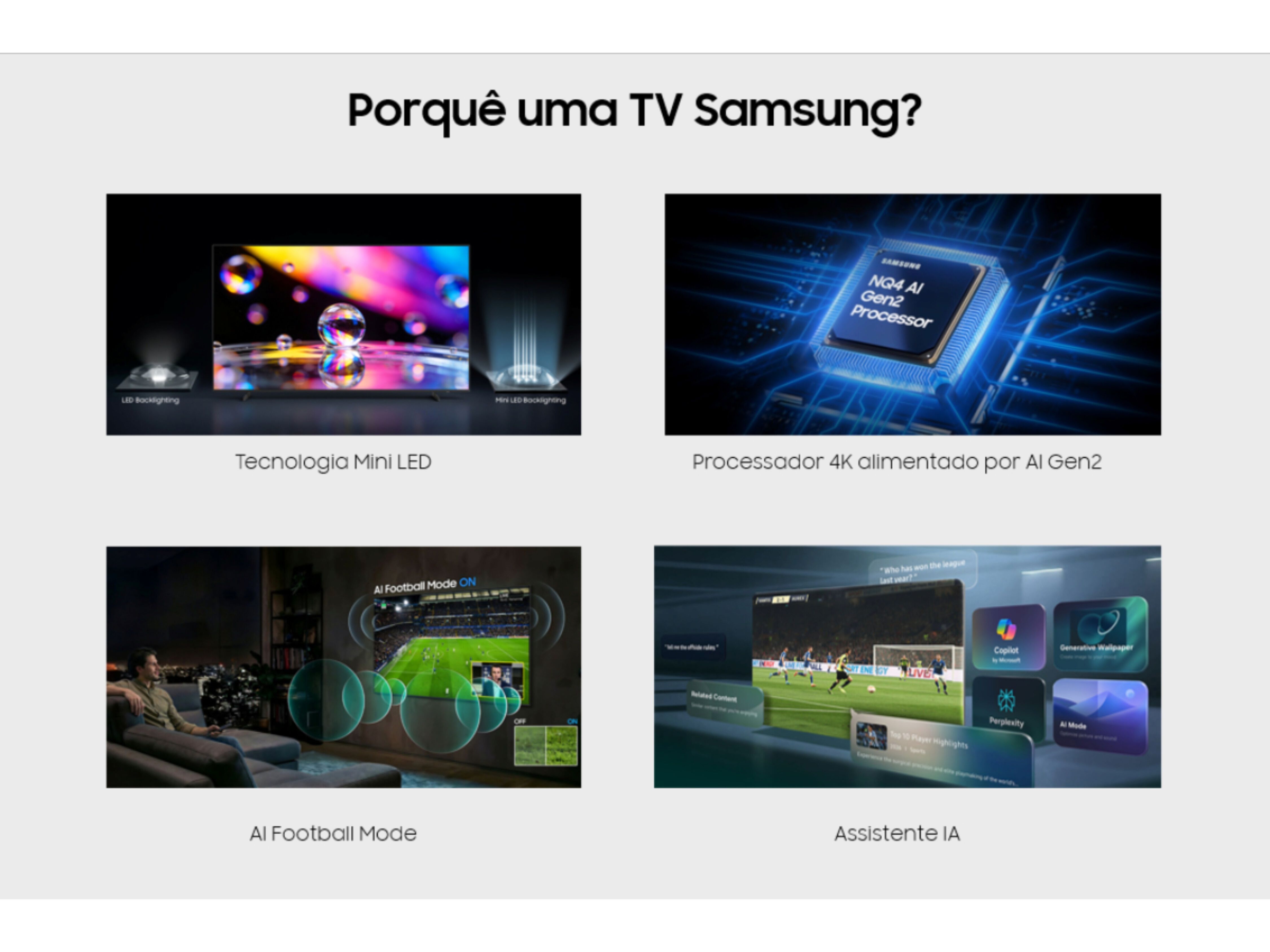 TV SAMSUNG MINI LED TU55M80HAUXXC 55" image number 3