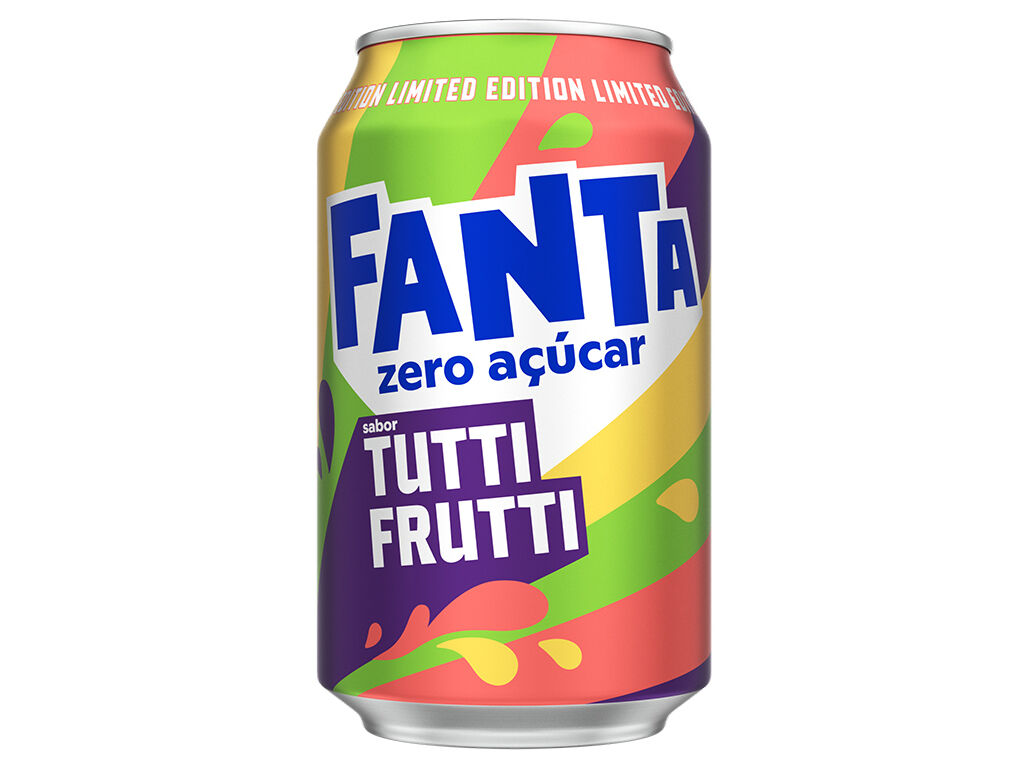 REFRIGERANTE C/ G&Atilde;S FANTA ZERO TUTTI FRUTTI LATA 0.33L image number 1