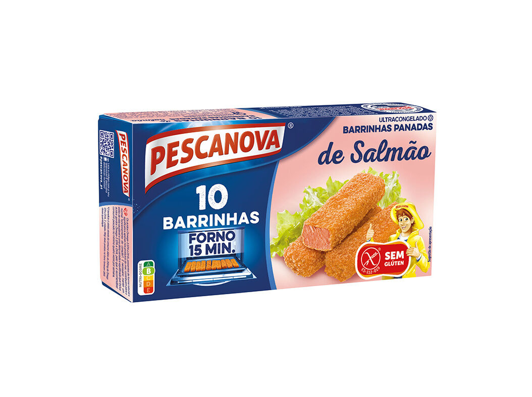 BARRINHAS PESCANOVA SALM&Atilde;O SEM GL&Uacute;TEN 300 G
