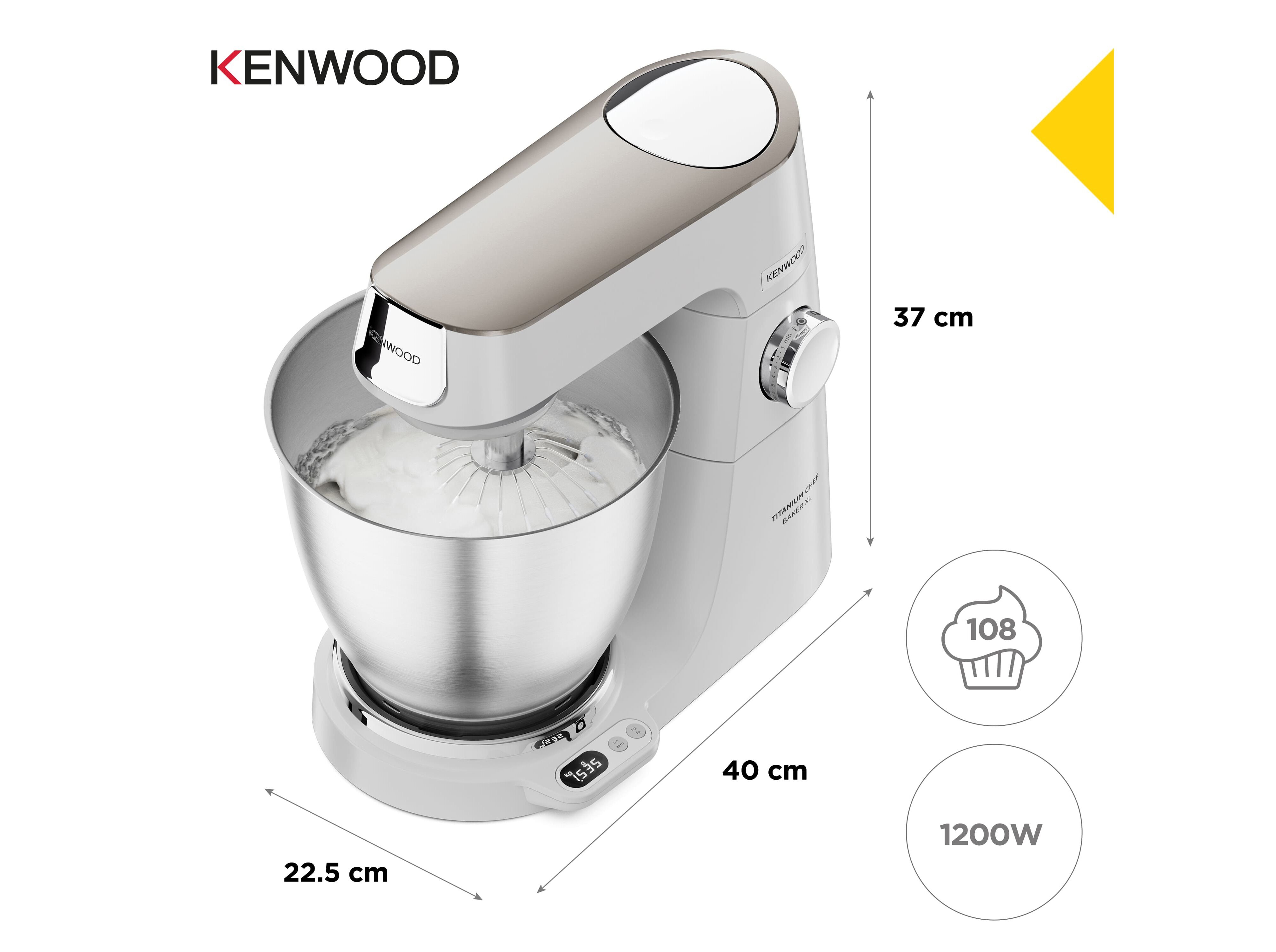 ROBOT DE COZINHA KENWOOD KVL65.001WH TITANIUM BAKER XL LITE image number 4