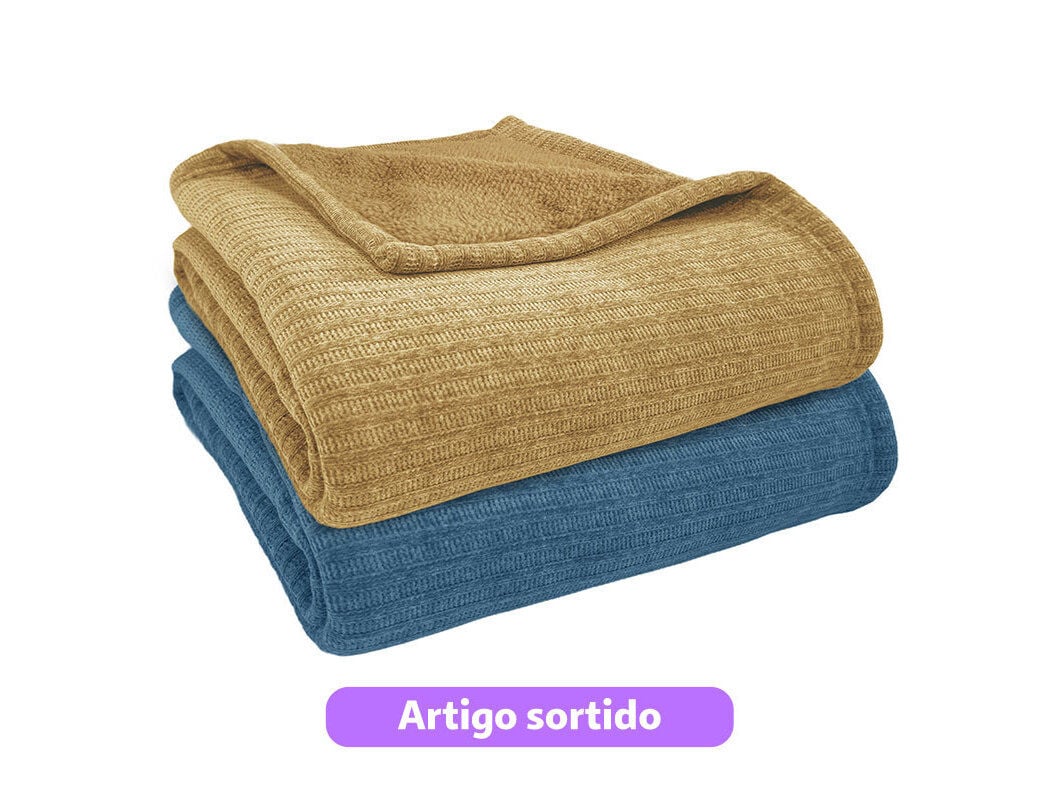 COBERTOR CHENILLE ACTUEL BRUMES 220G 240X220CM CORES SORTIDAS