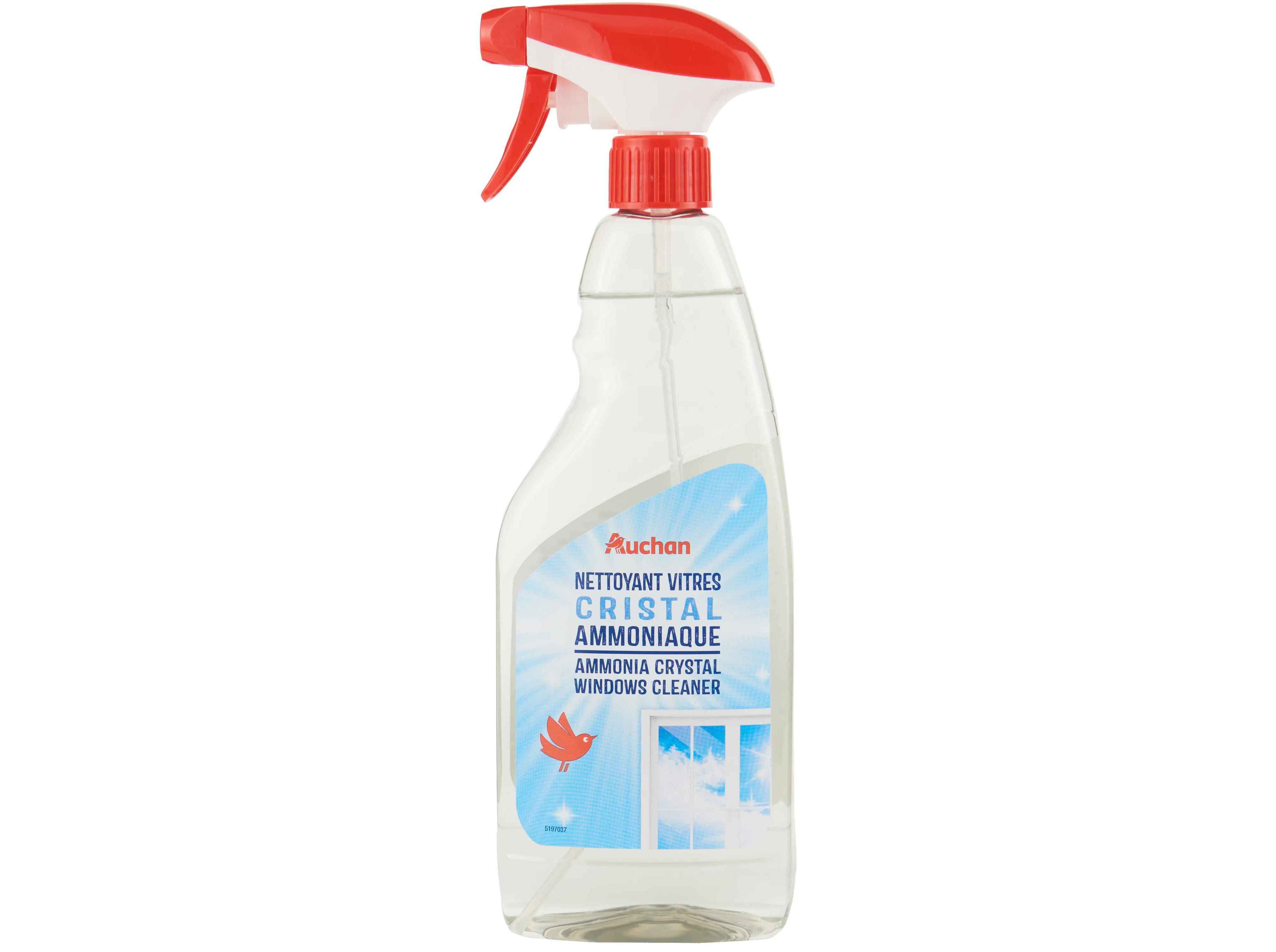 SPRAY LIMPA CRISTAIS AUCHAN AMON&Iacute;ACO 750ML