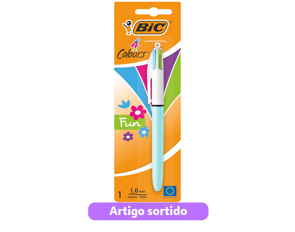 ESFEROGR&Aacute;FICA 4 CORES BIC FASHION CORES SORTIDAS image number 1