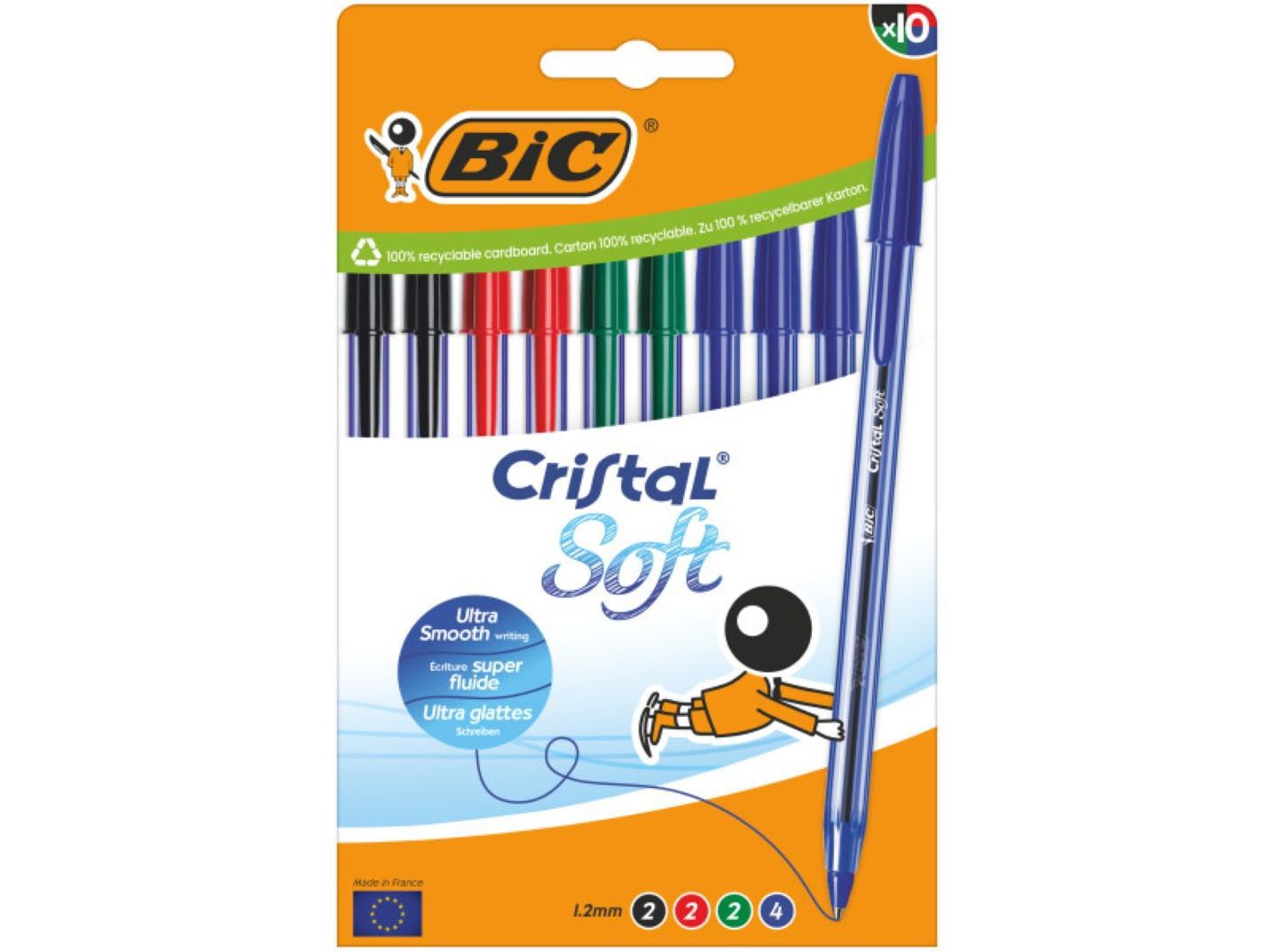 ESFEROGR&Aacute;FICA SOFT BIC SORTIDAS 10 UNIDADES