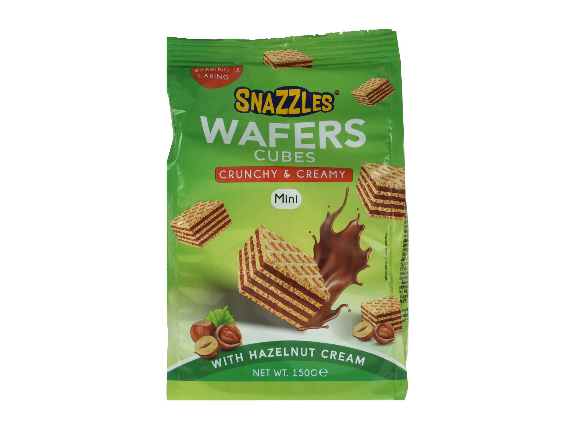 WAFFERS SNAZZLES WAFER MINI HAZELNUT 150G image number 0