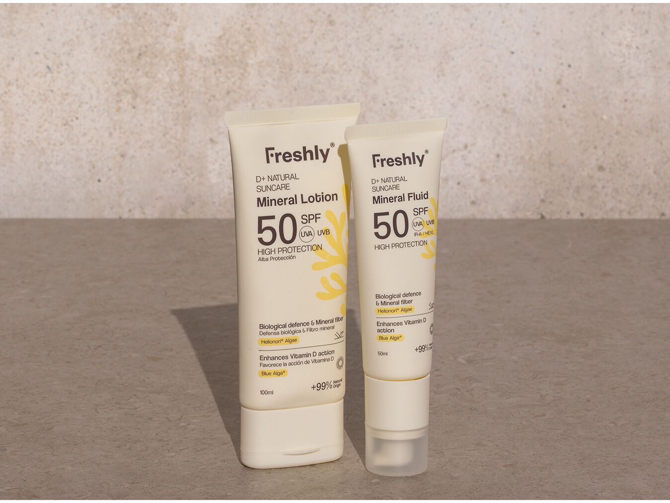 PACK PROTE&Ccedil;&Atilde;O SOLAR FRESHLY D+ NATURAL 100ML 50ML image number 2
