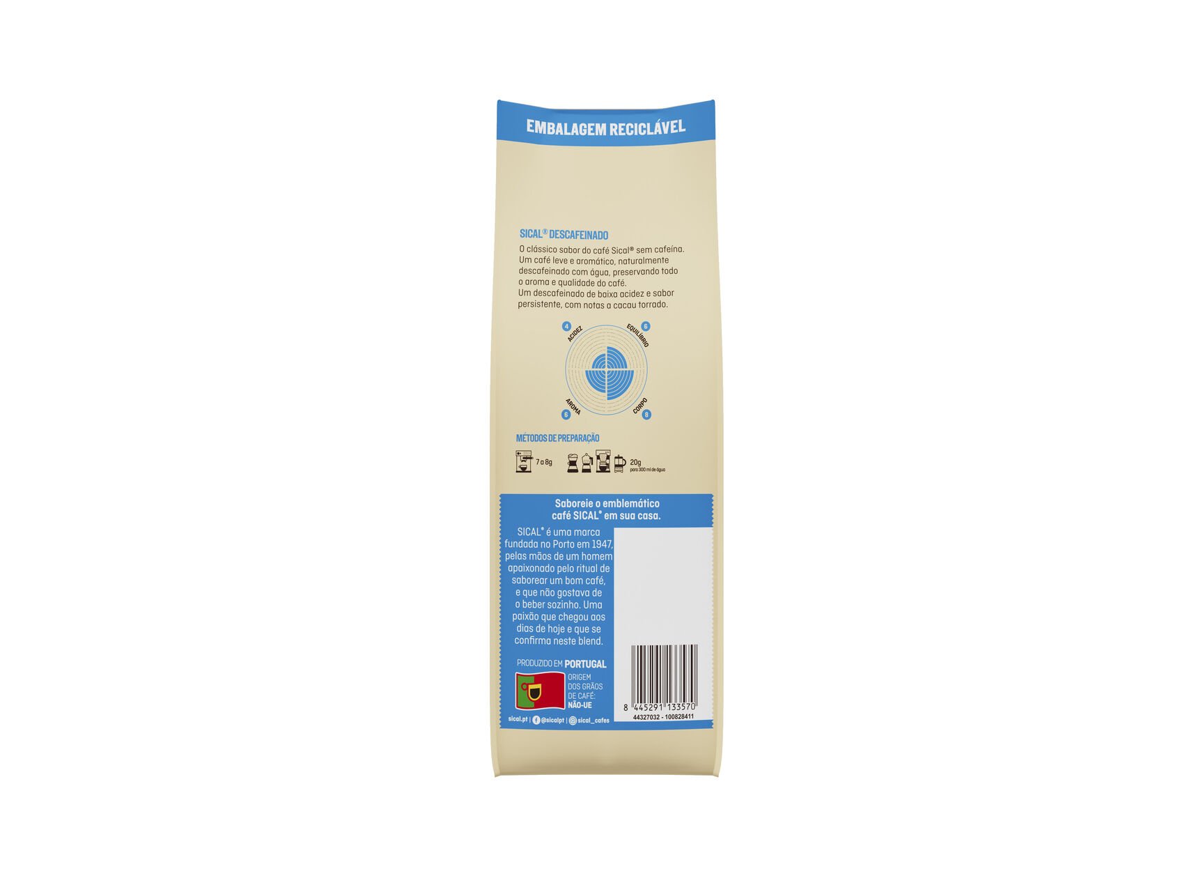 CAF&Eacute; MO&Iacute;DO SICAL DESCAFEINADO 220G image number 1