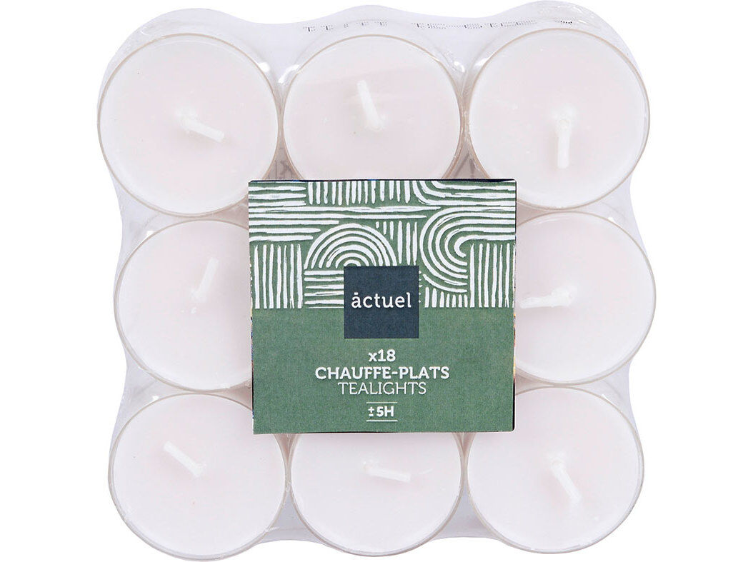 TEALIGHTS ACTUEL PACK 18 UNIDADES image number 0
