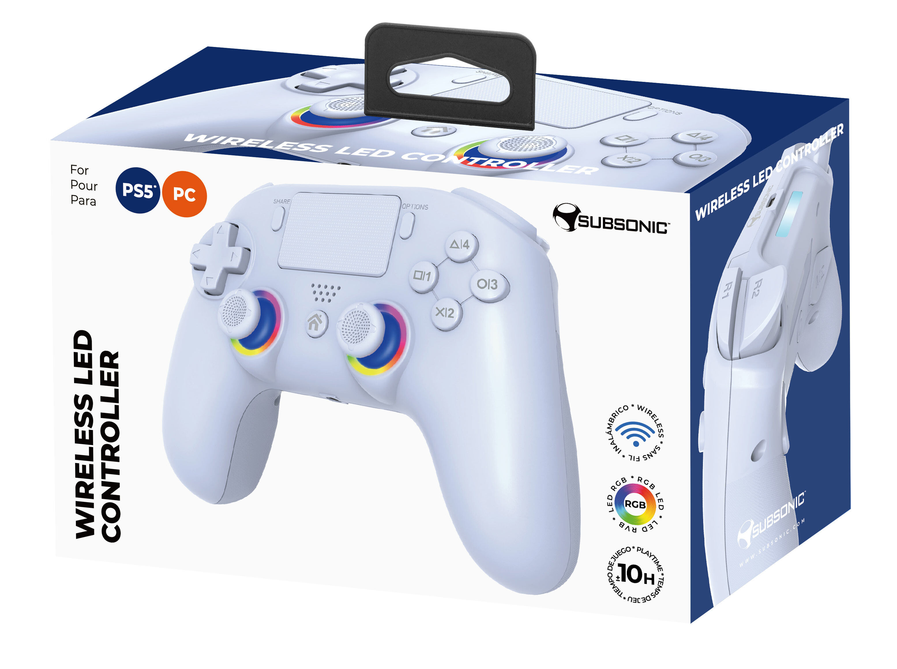 COMANDO WIRELESS PS5 BRANCO CONTROLLER