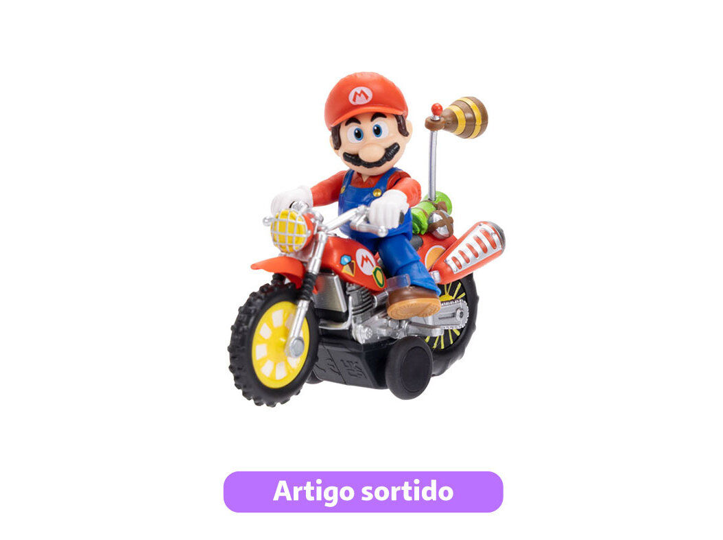 FIGURA SUPER MARIO VE&Iacute;CULO E FIGURA MODELOS SORTIDOS image number 0