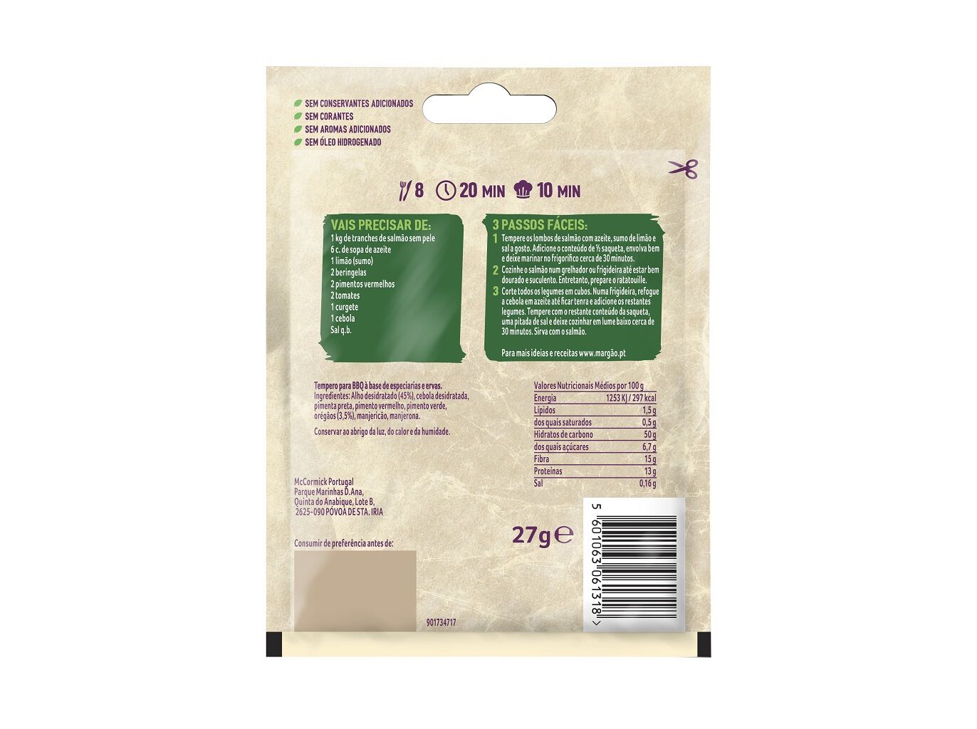 MISTURA PARA BBQ MARG&Atilde;O 27G image number 1