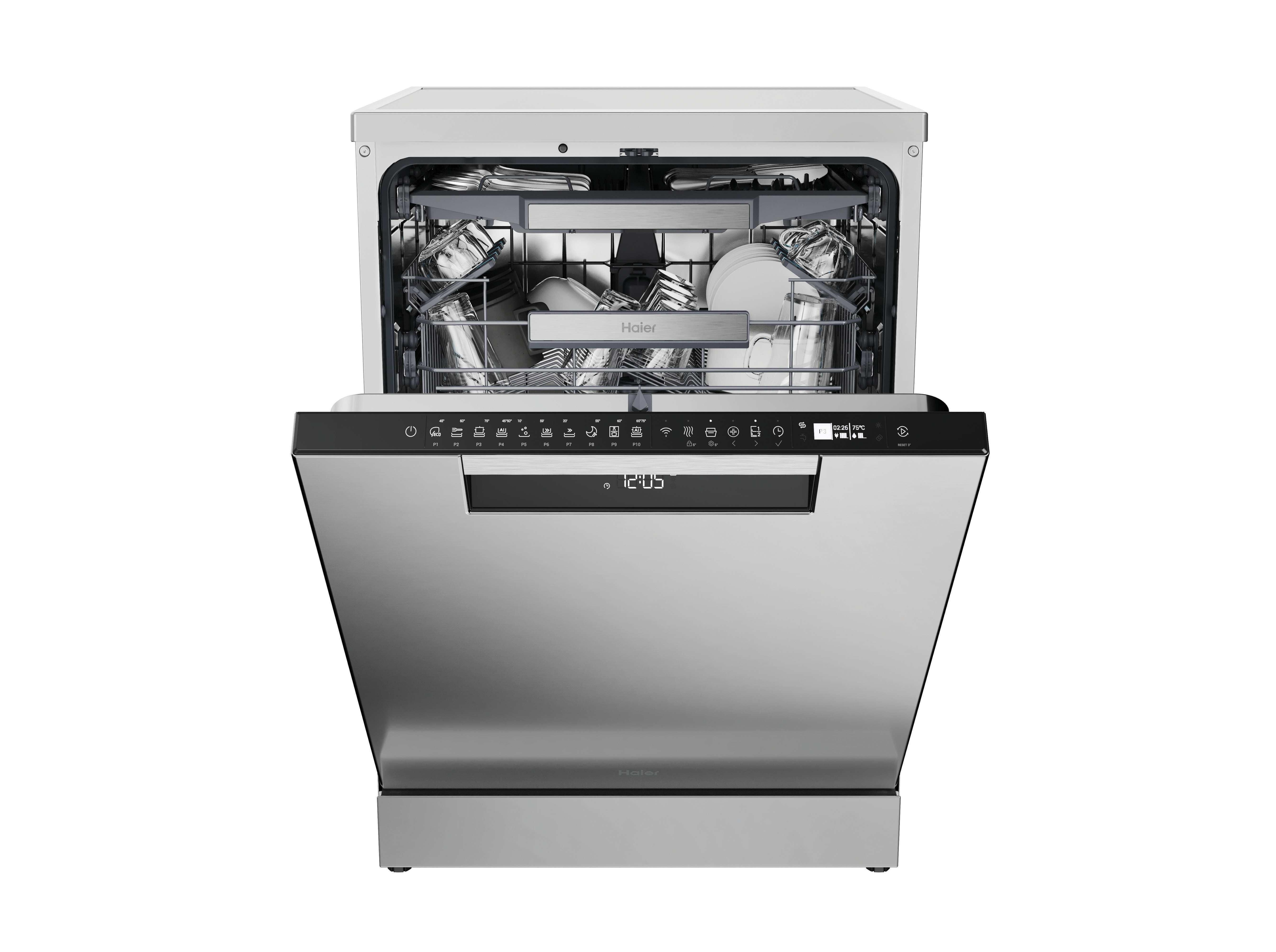 M&Aacute;QUINA DE LAVAR LOI&Ccedil;A HAIER XF 5C4M1X C INOX 15 CONJUNTOS image number 2