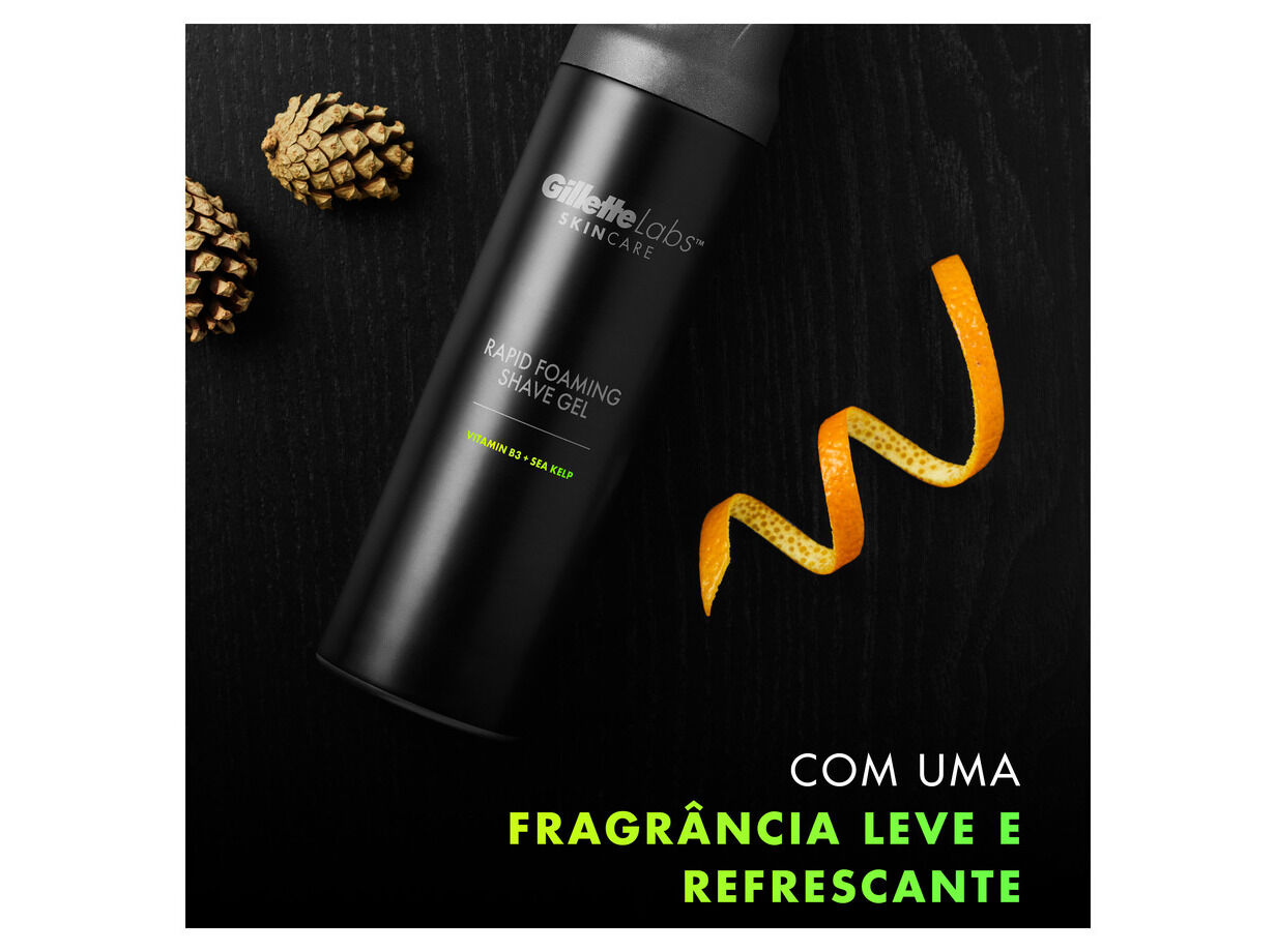 CONJUNTO GILLETTE LABS UEFA +GEL+SUPORTE image number 6