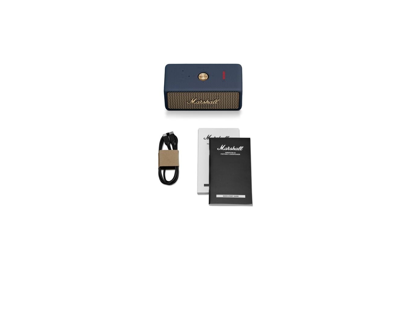 COLUNA PORTATIL BT MARSHALL EMBERTON III AZUL image number 4