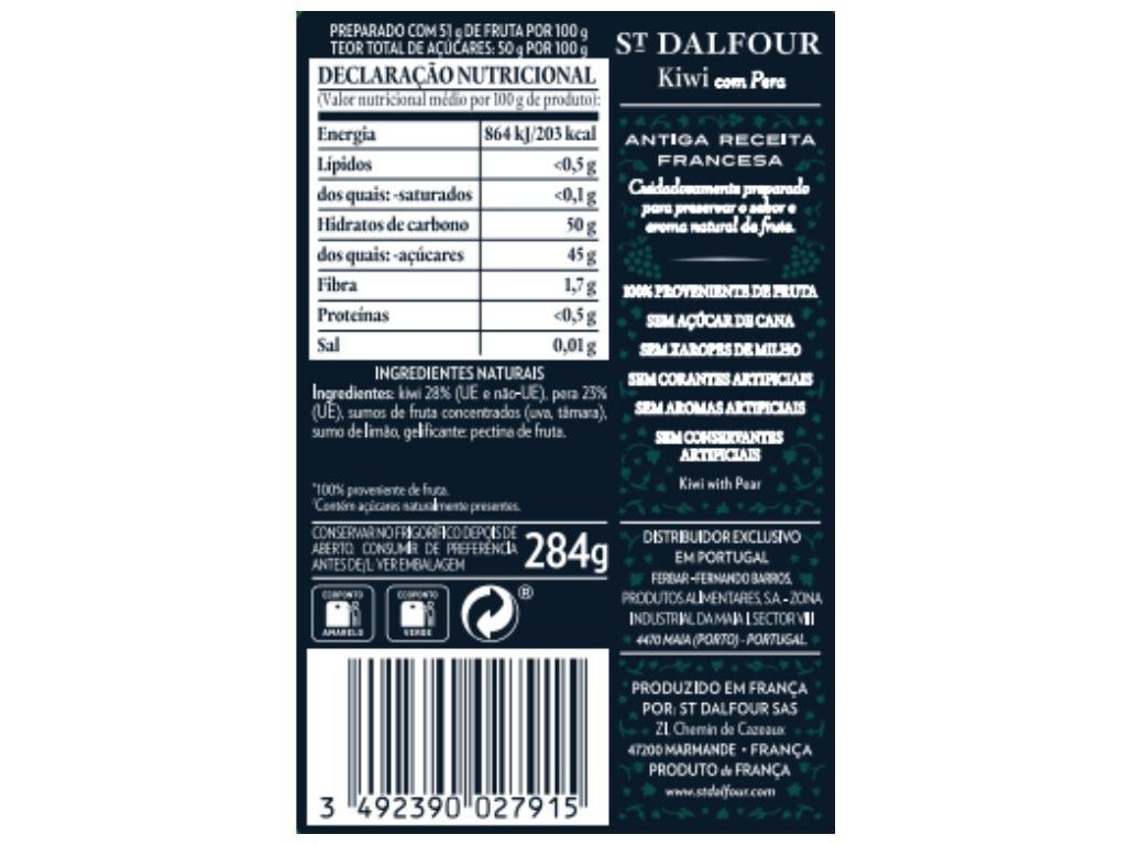 DOCE ST. DALFOUR KIWI E PERA 284G image number 1