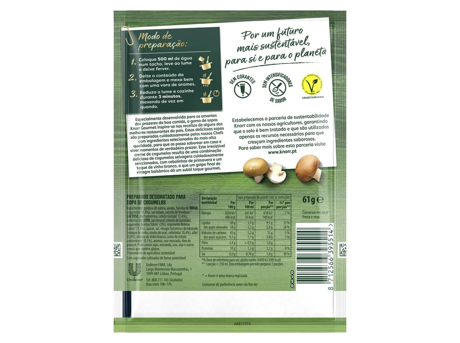 SOPA KNORR GOURMET COGUMELOS 61G image number 2