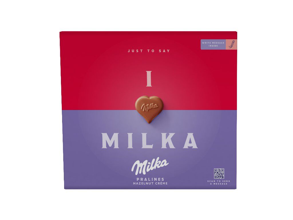CHOCOLATE MILKA I LOVE NUSS NOUGAT 110G