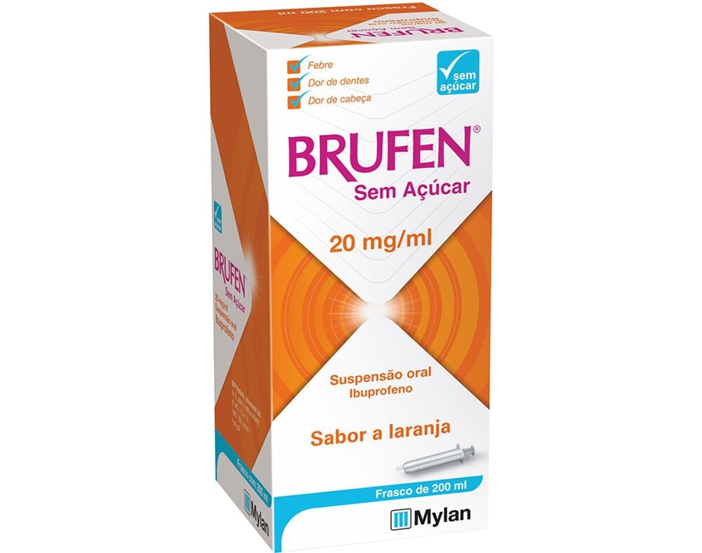 SUSPENS&Atilde;O BRUFEN ORAL SEM A&Ccedil;&Uacute;CAR 20MG/ML 200ML