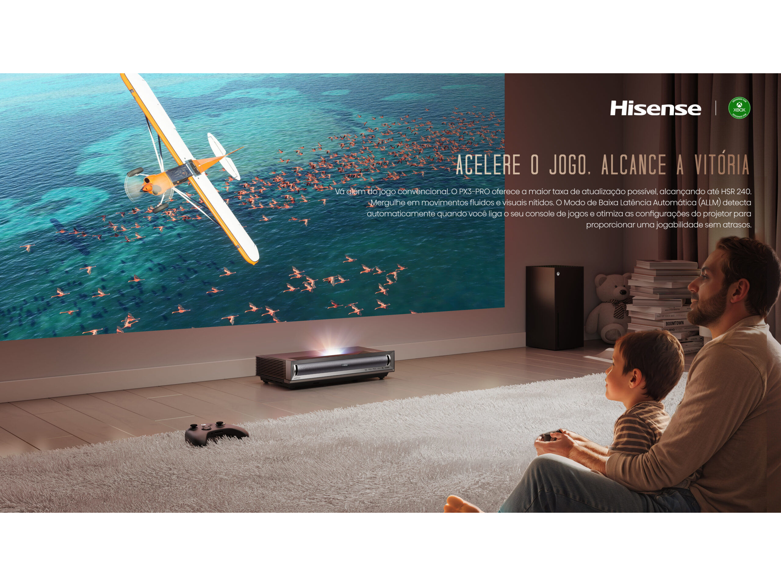 PROJETOR LASER HISENSE PX3-PRO (80" E 150" TRIPLE LASER 4K) image number 15