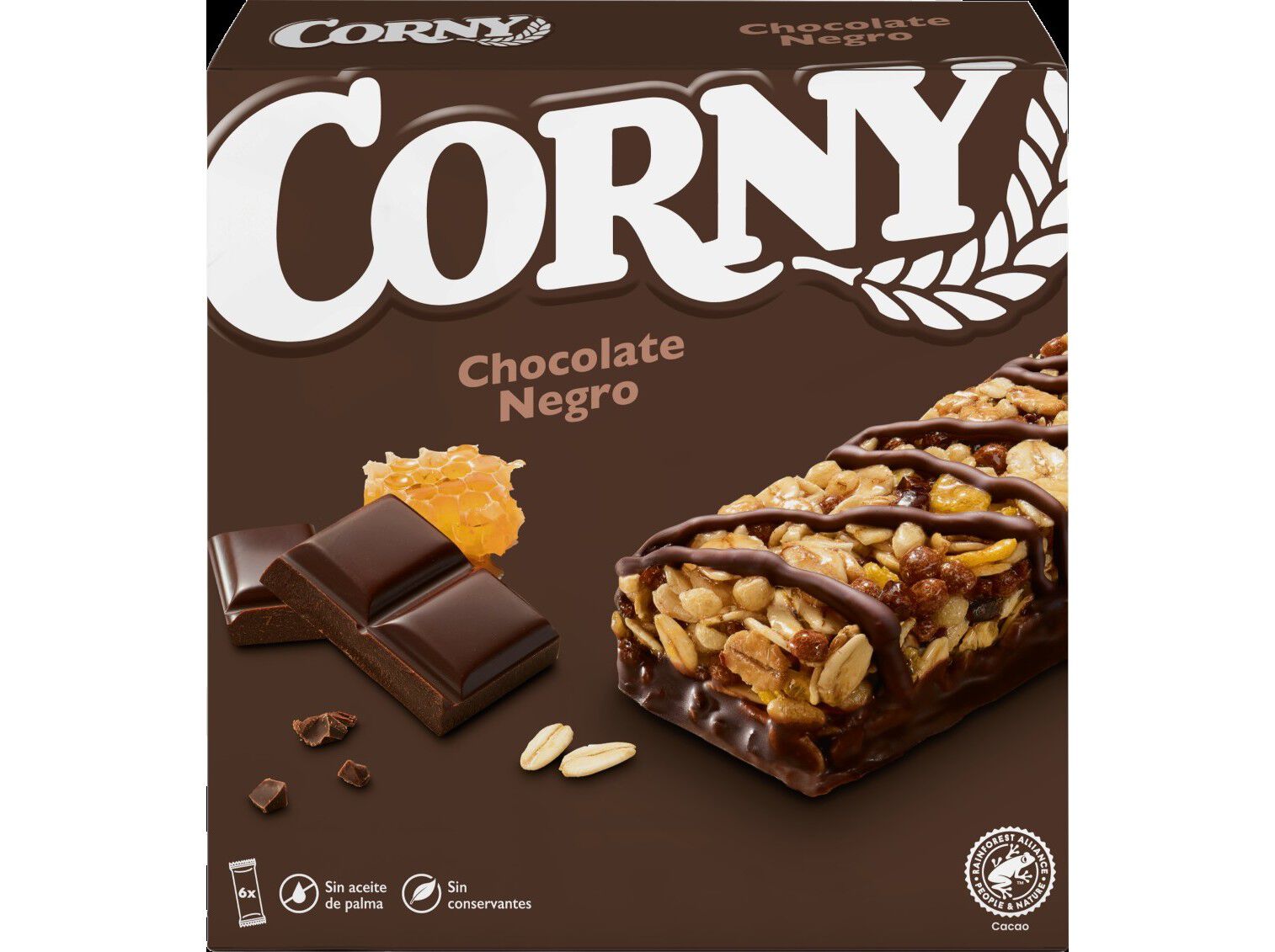 BARRAS DE CEREAIS CHOCOLATE NEGRO 6X23G image number 1