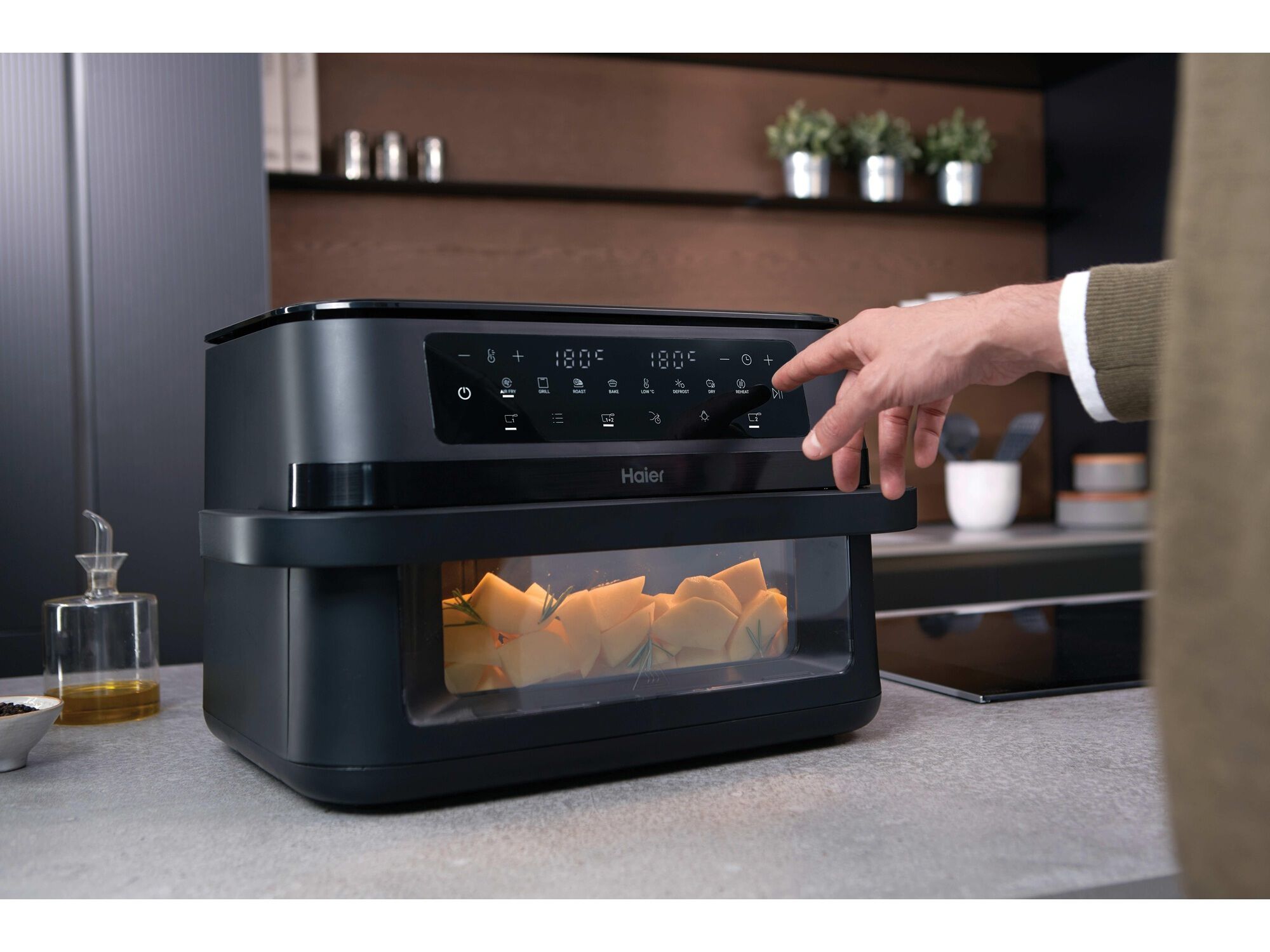 FRITADEIRA AIR FRYER HAIER HAF3ADW 011 DUAS GAVETAS FLEX image number 11